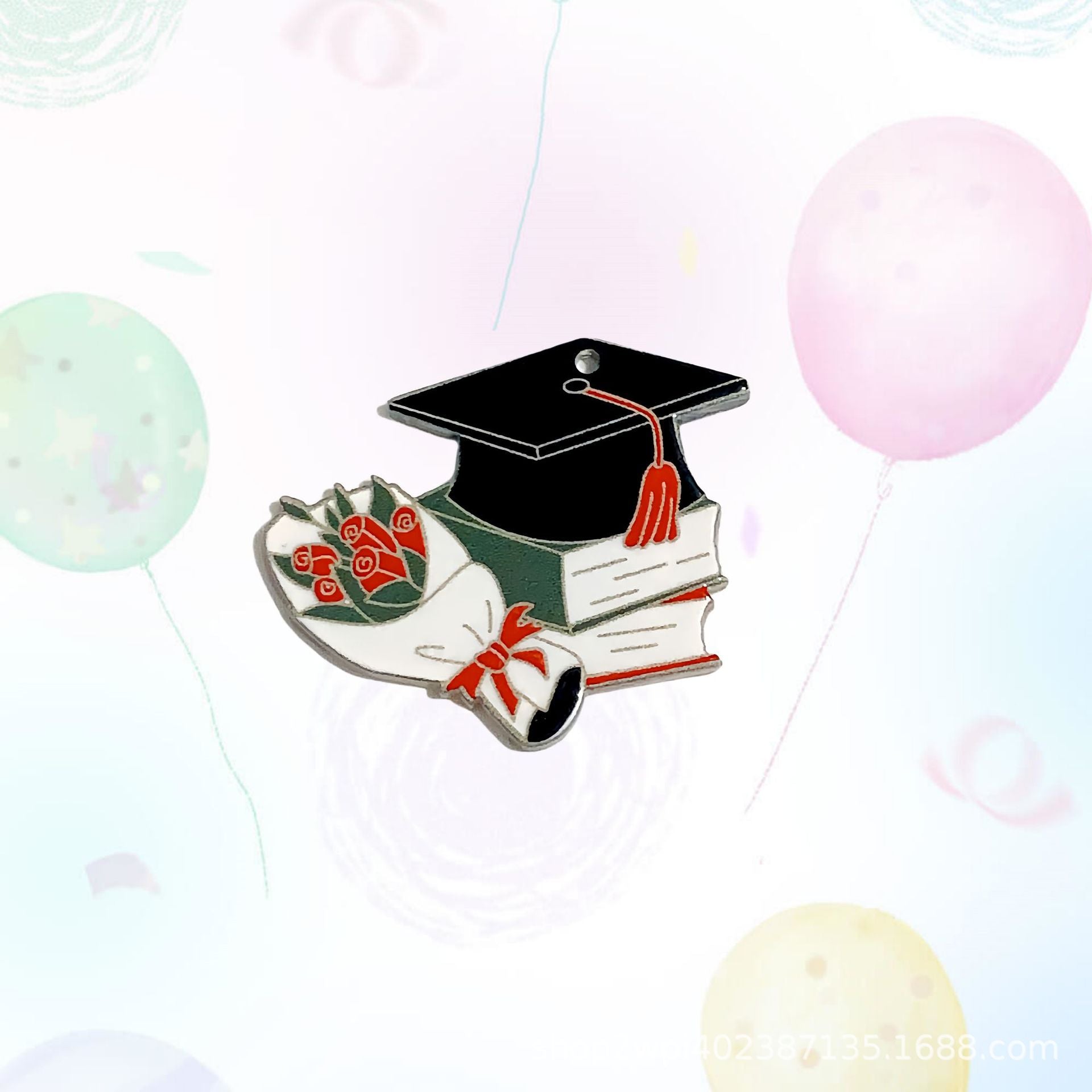 Wholesale 30pcs DIY Campus Style Graduation Season Bachelor' s Cap Earring Accessories